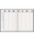 Buchkalender 7027042905, magnum, schwarz, 1 Woche / 2 Seiten, 18,3x24cm (A5), 2025
