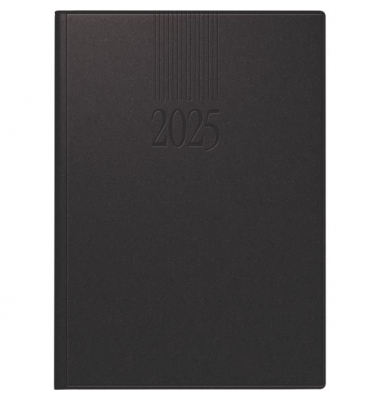 Buchkalender 7028903905, Roma 1, schwarz, 1 Tag / 1 Seite, 14,2x20cm (A5), 2027