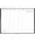 Buchkalender 015091Q, Minister VZ, schwarz, 1 Woche / 2 Seiten, 16x24cm (A5), 2025