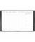 Buchkalender 016089Q, Pre 777, schwarz, 1 Woche / 2 Seiten, 21x27cm (A4), 2025