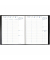Buchkalender 02603122MQ, Eurequart, schwarz, 1 Woche / 2 Seiten, 24x30cm (A4), 2025