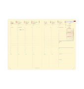 Buchkalender 286521Q, Minister Prestige SILK, schwarz, 1 Woche / 2 Seiten, 16x24cm (A5), 2025