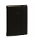 Buchkalender 286521Q, Minister Prestige SILK, schwarz, 1 Woche / 2 Seiten, 16x24cm (A5), 2025