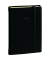 Taschenkalender 617014Q, DAILY, schwarz, 1 Tag / 1 Seite, 8,8x13cm (A6), 2025