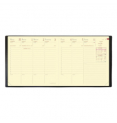 Wochenkalender 905263Q, Executif, schwarz, 1 Woche / 2 Seiten, 16x16cm (quadratisch), 2025