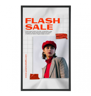 Klapprahmen HardLine Fenster schwarz 45,5 x 62,9 cm