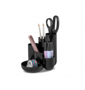 Schreibtisch-Organizer CAMPUS schwarz Polystyrol 5 Fächer 13,1 x 15,4 x 13,7 cm