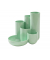 Schreibtisch-Organizer CAMPUS pastellgrün Polystyrol 5 Fächer 13,1 x 15,4 x 13,7 cm
