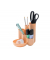 Schreibtisch-Organizer CAMPUS pastellorange Polystyrol 5 Fächer 13,1 x 15,4 x 13,7 cm