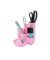 Schreibtisch-Organizer CAMPUS pastellrosa Polystyrol 5 Fächer 13,1 x 15,4 x 13,7 cm