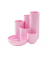 Schreibtisch-Organizer CAMPUS pastellrosa Polystyrol 5 Fächer 13,1 x 15,4 x 13,7 cm