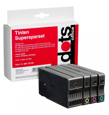  schwarz, cyan, magenta, gelb Druckerpatronen kompatibel zu HP 963XL (3YP35AE), 4er-Set