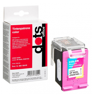  color Druckerpatrone kompatibel zu HP 302XL (F6U67AE)