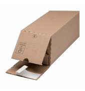 Versandhülse 10002303 braun, innen 10,5x10,5x117cm (BxHxL), Wellpappe