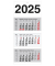 Dreimonatskalender 5153, 1 Monat / 1 Seite, 30x70cm, 2026