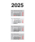 Viermonatskalender 5154, 1 Monat / 1 Seite, 30x92cm, 2026