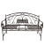 Gartenbank Saket 950487 schwarz Metall 146,0 cm