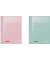 Collegeblock 10-6732896 Student Pastell, Lineatur 28 / kariert mit Rand innen/außen, A4, 90g, grün/rosa, 80 Blatt