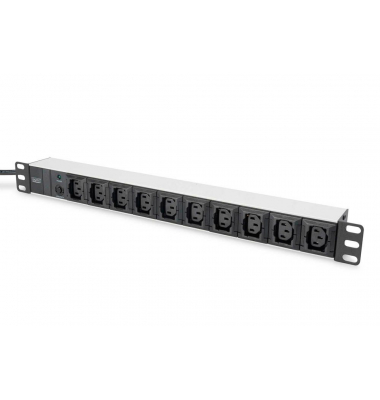 DN-95404 10-fach Steckdosenleiste für Serverschrank 2,0 m schwarz