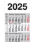 Dreimonatskalender 5102, 3 Monate / 1 Seite, 30x49cm, 2026