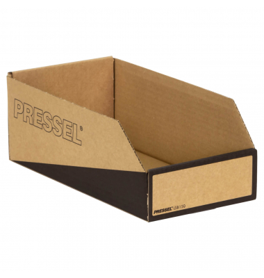 Sichtlagerkasten 911500 außen: 305x150x110mm Wellpappe braun/schwarz Sichtlagerkasten 911500 außen: 305x150x110mm Wellpappe braun/schwarz