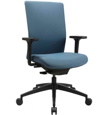 Bürostuhl Sitness AirWork G, PA40OMT6MT6 Stoff blau, Gestell schwarz