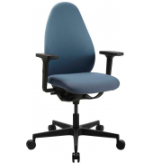 Bürostuhl Soft Sitness Art G, SA60O2MT6MT6 Stoff blau, Gestell schwarz