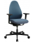 Bürostuhl Soft Sitness Art G, SA60O2MT6MT6 Stoff blau, Gestell schwarz