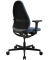 Bürostuhl Soft Sitness Art G, SA60O2MT6MT6 Stoff blau, Gestell schwarz