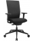 Bürostuhl AirWork G, schwarz / schwarz, mit Armlehnen, bis 110kg