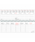 Schreibtischquerkalender 116-0015, 1 Woche / 2 Seiten, 29,6x9,9cm, 2025