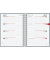 Taschenkalender 5113102305, mit Spirale, blau, 1 Woche / 2 Seiten,  (A6), 2025