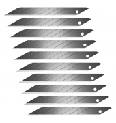 10 Hansa Cuttermesser-Klingen schwarz 9 mm