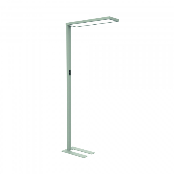 4002390091398 - LED-Stehlampe MAULsenja 87 W 15150 lm 2700-5700 K direktes indirektes Licht dimmbar Bewegungs- LichtsensorH 1960 mm Aluminium silber