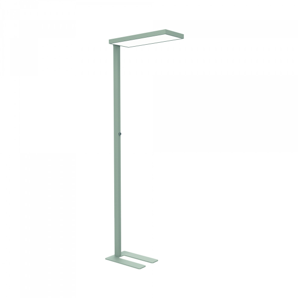 4002390091428 - LED-Stehlampe MAULjura 62 W 9200 lm 4000 K direktes indirektes Licht dimmbar H 1965 mm Aluminium silber