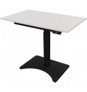 Schreibtisch eModel 2.0 MINI, elektrisch höhenverstellbar, 62-108cm (H), 90x55cm (BxT), rechteckig, weiß / schwarz
