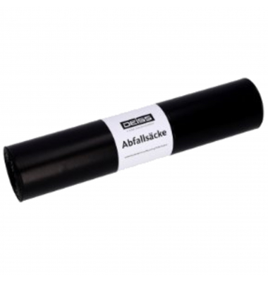 Müllsäcke 25023 Standard Typ 100, schwarz, 120 Liter, offen, stark