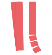 Einsteckkarten 140505 Planrecord, 50x32mm, rot, 190g