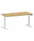 Schreibtisch eModel 2.0, elektrisch höhenverstellbar, 64-130cm (H), 180x100cm (BxT), rechteckig, hickory / weiß