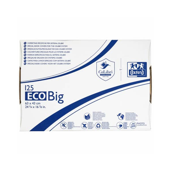 125 Stück Oxford Buchschoner Eco Big CO035EDB farblos 63x43cm (BxH) 8032919997289 Oxford