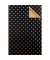 Geschenkpapier 7A.5834, Sterne und Punkte, 50cm x 50m, schwarz/gold