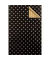 Geschenkpapier 7A.5834, Sterne und Punkte, 50cm x 50m, schwarz/gold