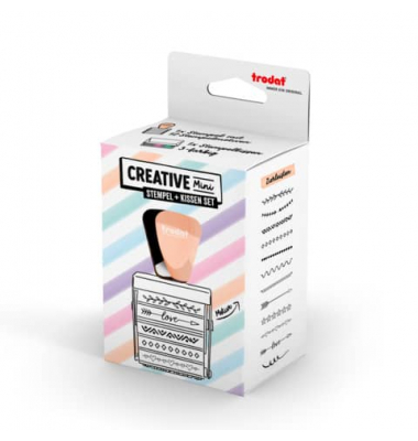 Stempelset Zierleisten creme
