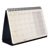 Tischquerkalender C2581, Conceptum, 1 Monat / 2 Seiten, 21,3x22cm, 2025