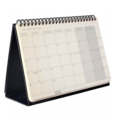 Tischquerkalender C2581, Conceptum, 1 Monat / 2 Seiten, 21,3x22cm, 2025