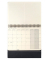 Tischquerkalender C2581, Conceptum, 1 Monat / 2 Seiten, 21,3x22cm, 2025