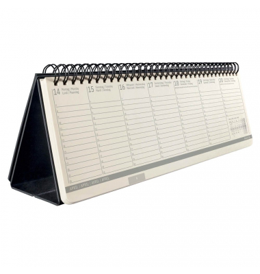 Tischquerkalender C2580, Conceptum, 1 Woche /  2 Seiten, 30x14,3cm (BxH) (Querformat), 2025