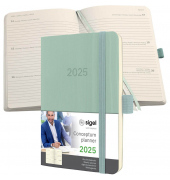 Taschenkalender C2539, Conceptum, mintgr&uuml;n, 1 Woche / 2 Seiten, 9,3x14cm (A6), 2026