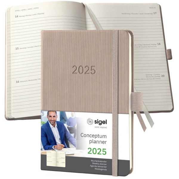 4004360780677 - Taschenkalender C2561 Conceptum taupe 1 Woche 2 Seiten (A6) 2025 4004360780677 Sigel 4004360780677 - Taschenkalender C2561 Conceptum taupe 1 Woche 2 Seiten (A6) 2025 4004360780677 Sigel
