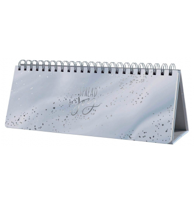 Tischquerkalender JP105, Jolie  Glittery Joy, 1 Woche / 2 Seiten, 30x11,4cm (BxH) (1/2 A4 quer), Jahresunabh&auml;ngig